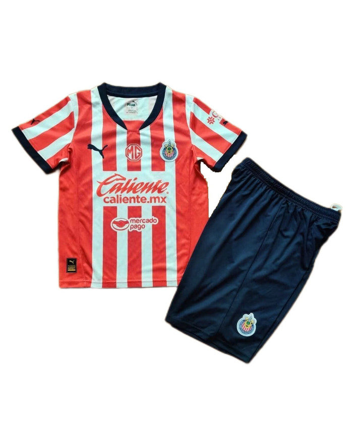 Kids Chivas Home Jersey Kit 2024/25