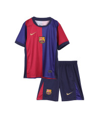 Kids Barcelona Home Spotify Logo Without Text Jersey Kit 2024/25