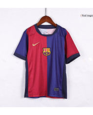 Kids Barcelona Home Spotify Logo Without Text Jersey Kit 2024/25