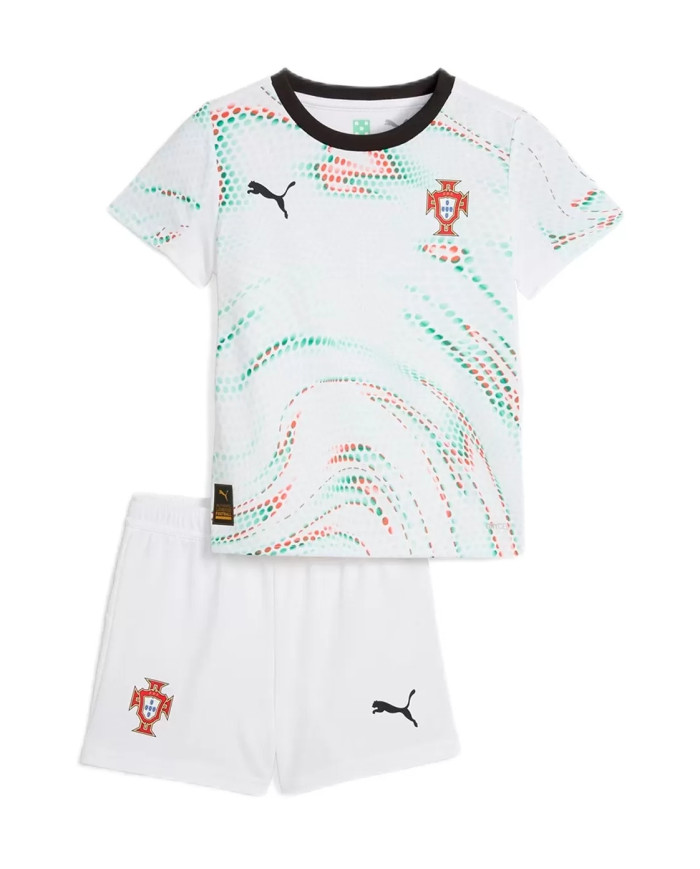 Kids Portugal Away Jersey Kit 2025