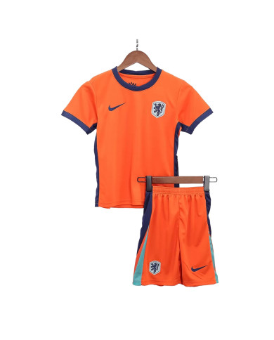 Kids Netherlands Home Jersey Kit Euro 2024 Kids Netherlands Home Jersey Kit Euro 2024